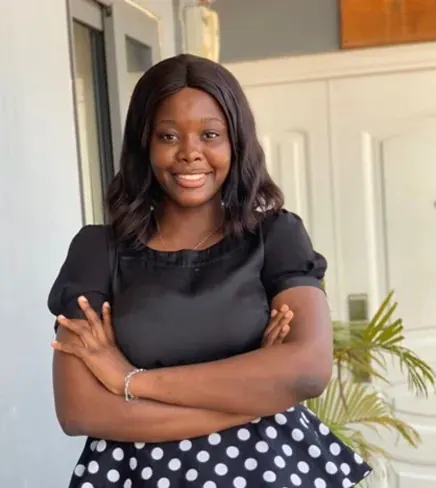Portrait of Christabel Delali Dumashie, Legal Intern at MacCarthy & Associates.